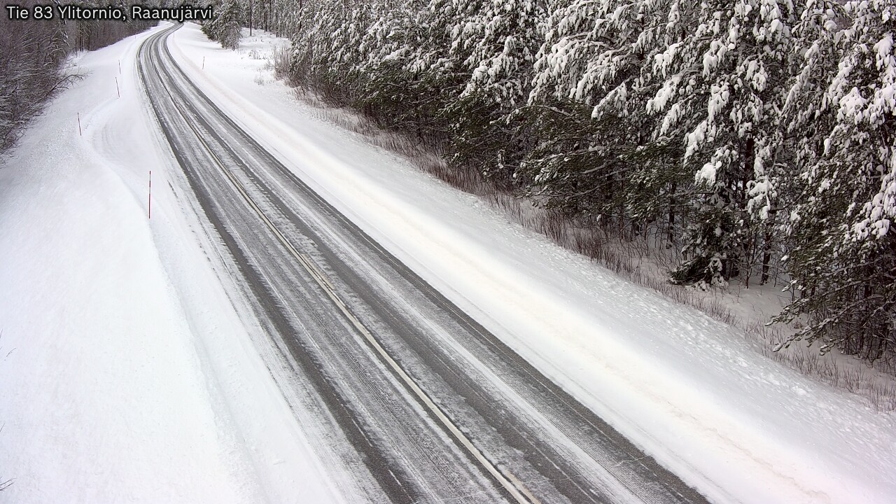 Weather Camera Image Road 83 Ylitornio, Raanujärvi, Ylitornio, Lappi