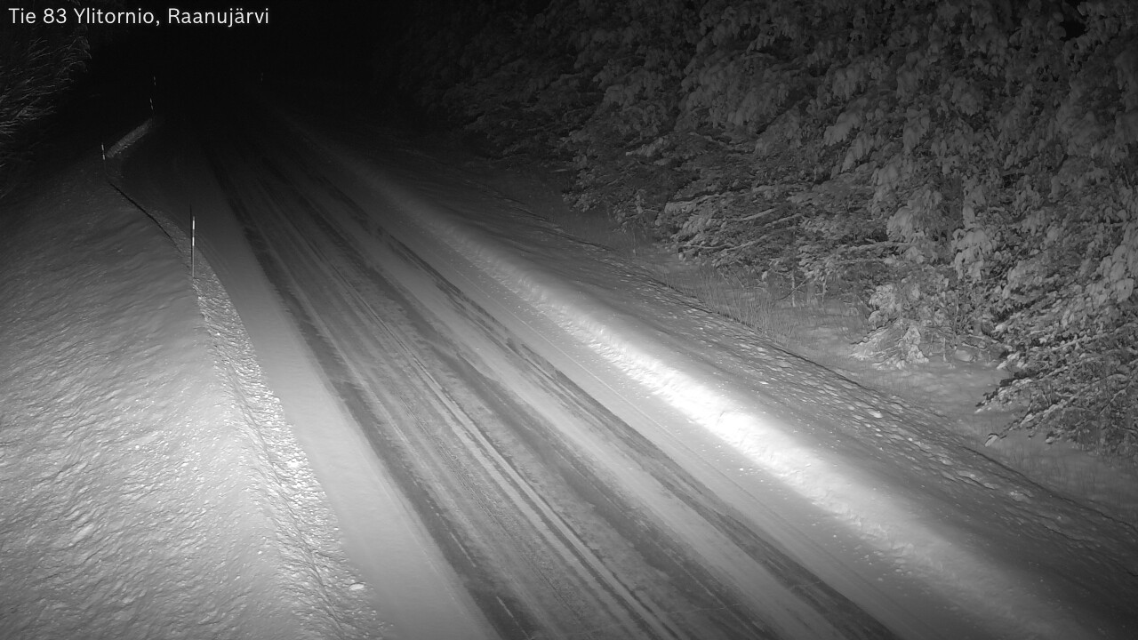 Weather Camera Image Road 83 Ylitornio, Raanujärvi, Ylitornio, Lappi