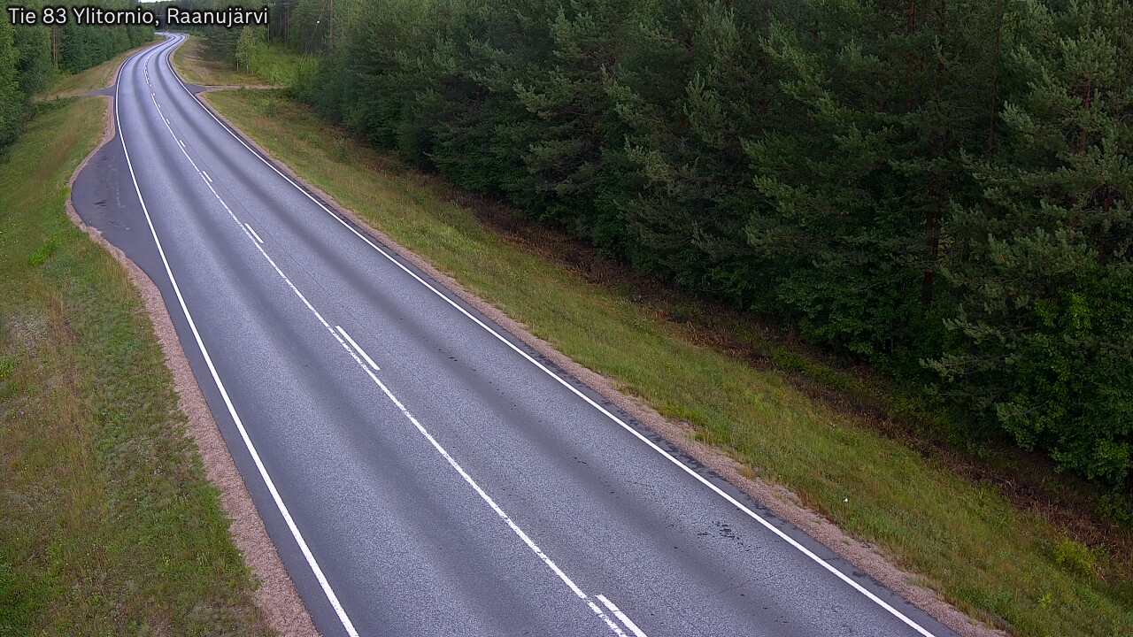Weather Camera Image Väg 83 Övertorneå, Raanujärvi, Ylitornio, Lappi