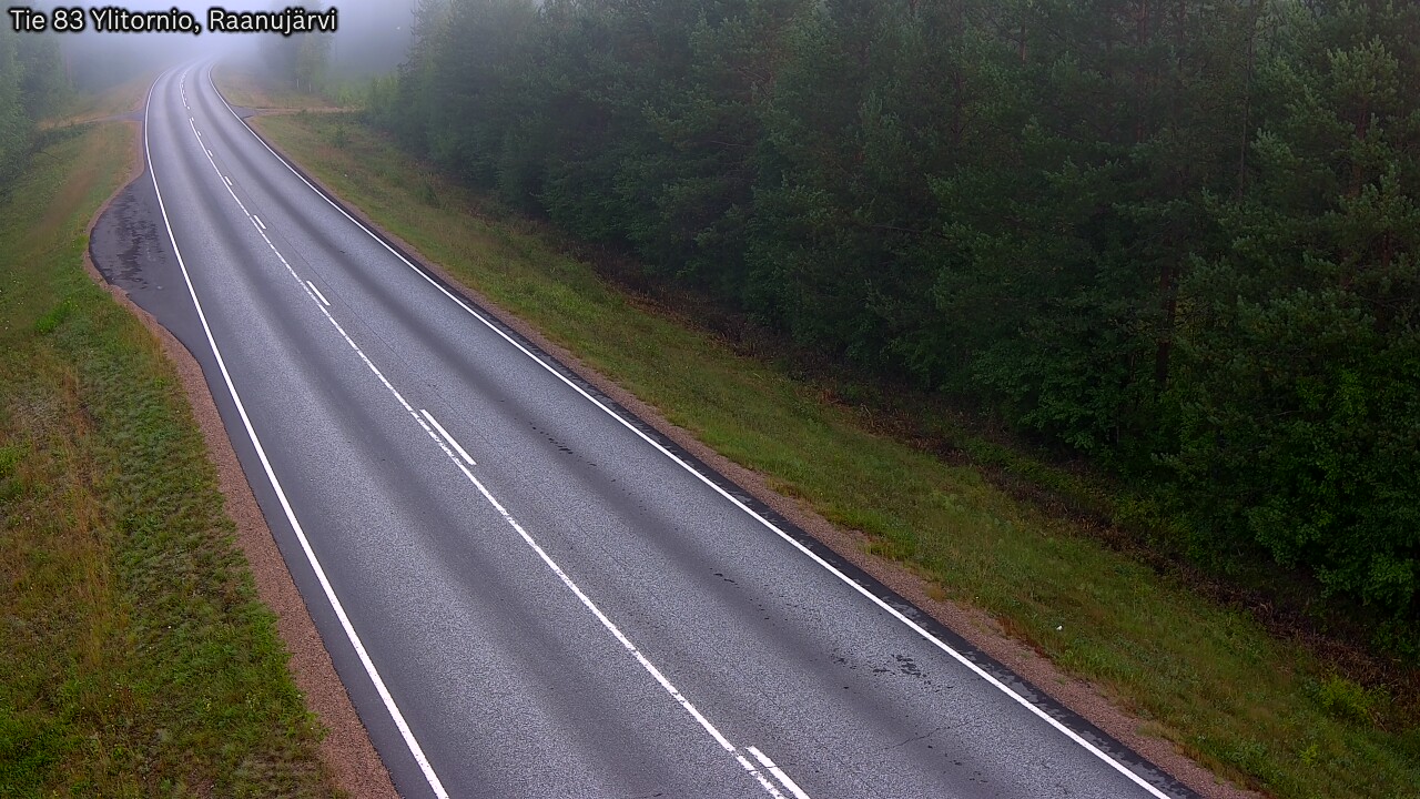 Weather Camera Image Road 83 Ylitornio, Raanujärvi, Ylitornio, Lappi