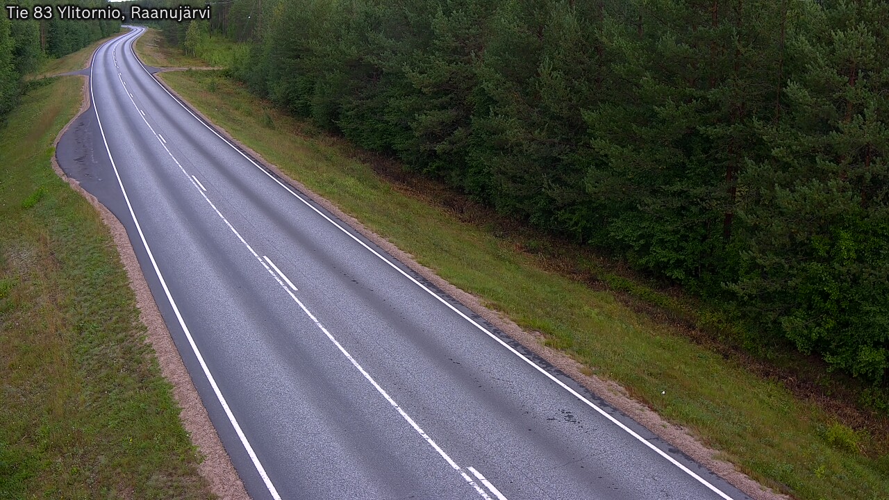 Weather Camera Image Väg 83 Övertorneå, Raanujärvi, Ylitornio, Lappi