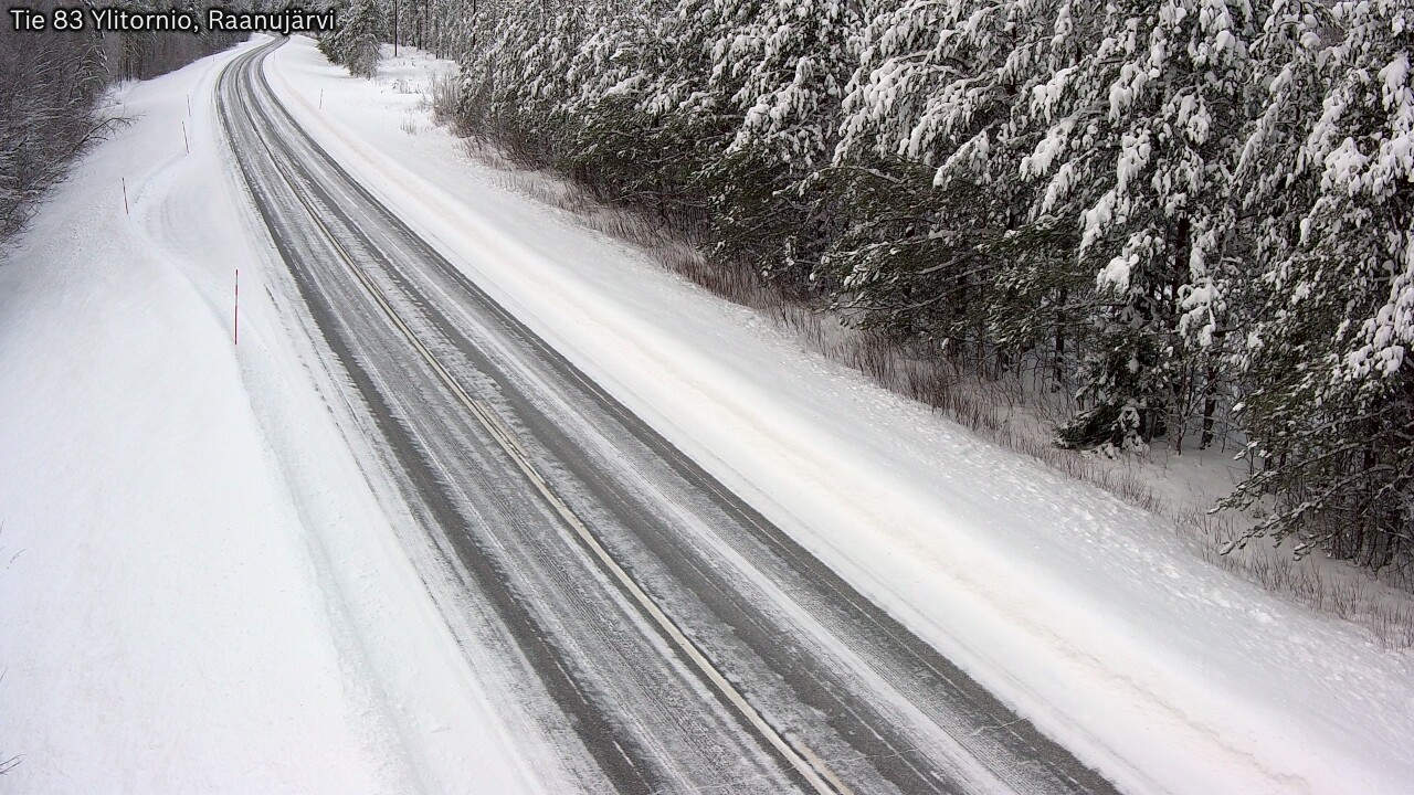 Weather Camera Image Road 83 Ylitornio, Raanujärvi, Ylitornio, Lappi