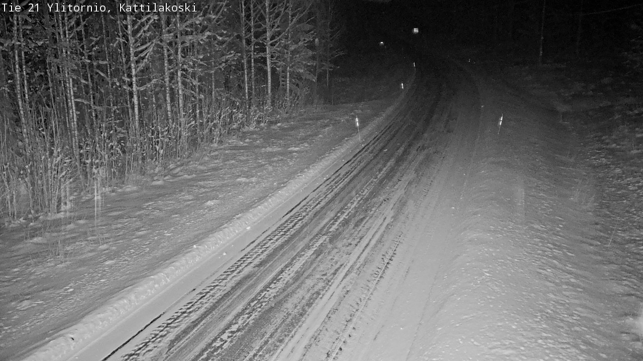Weather Camera Image Väg 21 Övertorneå, Kattilakoski, Ylitornio, Lappi
