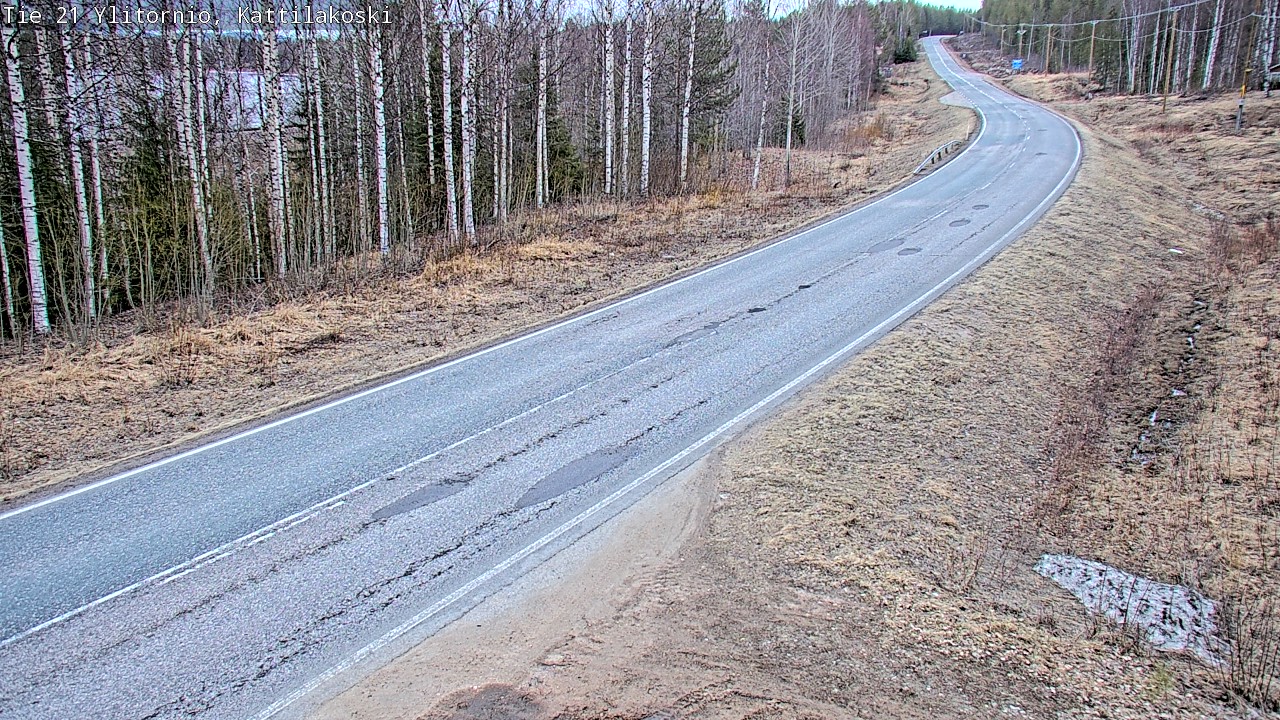 Weather Camera Image Road 21 Ylitornio, Kattilakoski, Ylitornio, Lappi