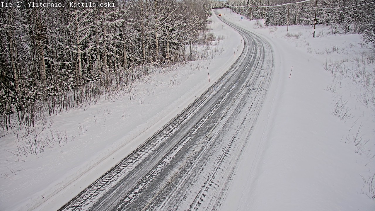 Weather Camera Image Väg 21 Övertorneå, Kattilakoski, Ylitornio, Lappi