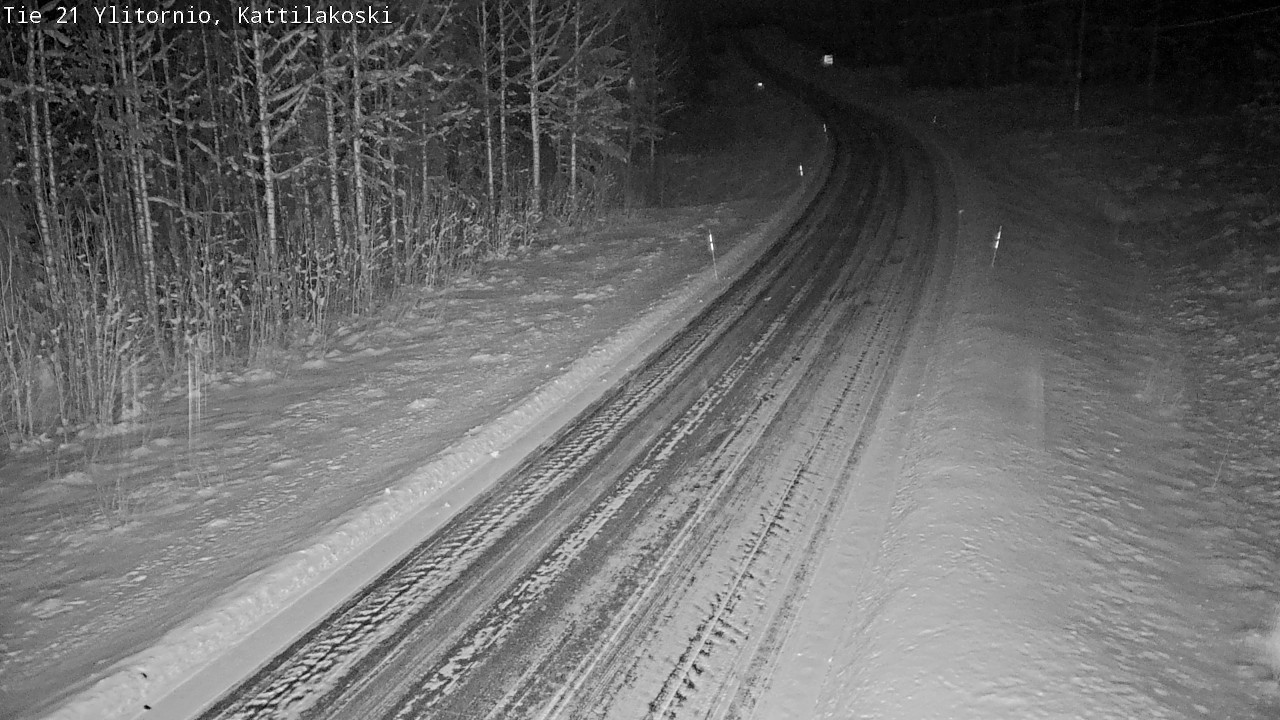 Weather Camera Image Road 21 Ylitornio, Kattilakoski, Ylitornio, Lappi