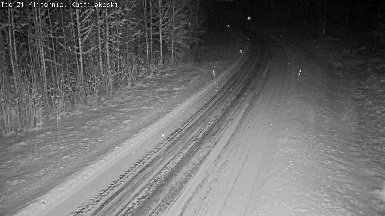 Weather Camera Image Väg 21 Övertorneå, Kattilakoski, Ylitornio, Lappi