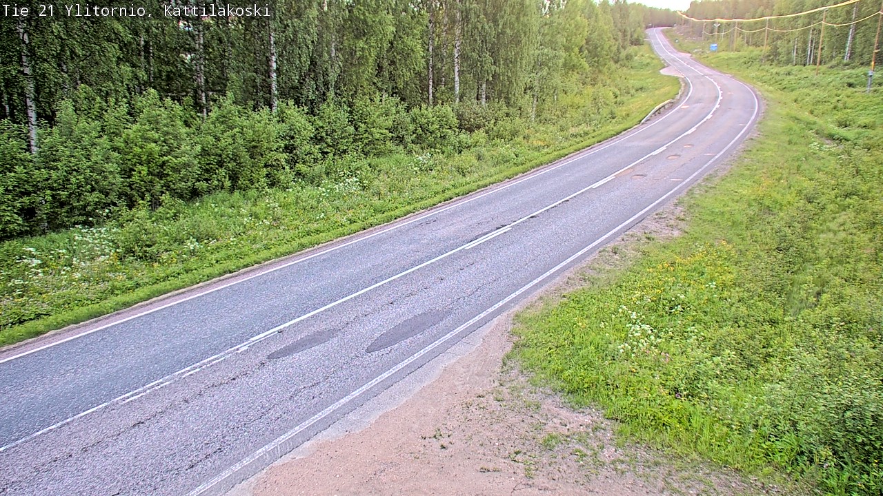Weather Camera Image Road 21 Ylitornio, Kattilakoski, Ylitornio, Lappi