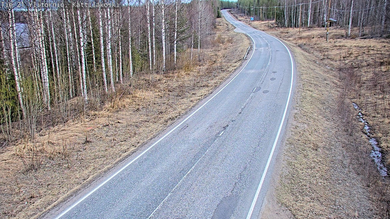 Weather Camera Image Road 21 Ylitornio, Kattilakoski, Ylitornio, Lappi