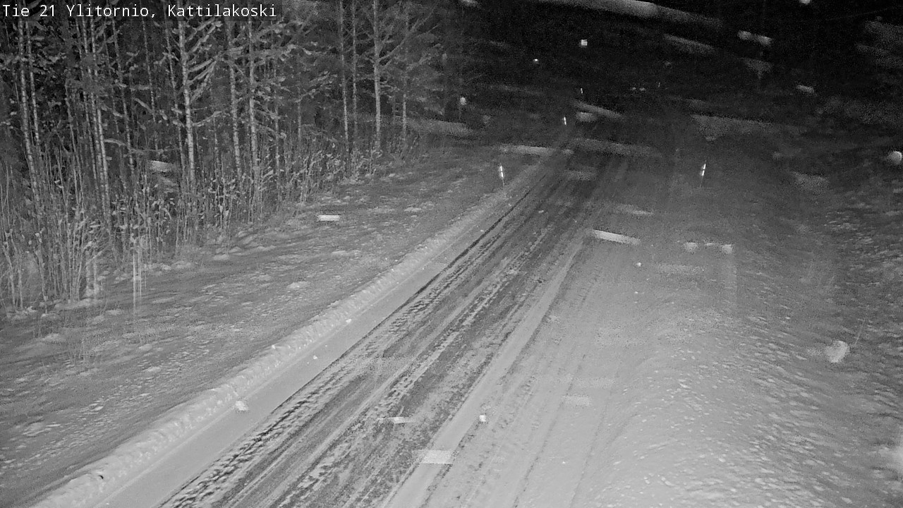 Weather Camera Image Väg 21 Övertorneå, Kattilakoski, Ylitornio, Lappi