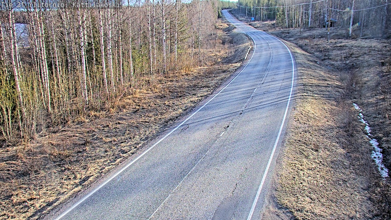 Weather Camera Image Road 21 Ylitornio, Kattilakoski, Ylitornio, Lappi