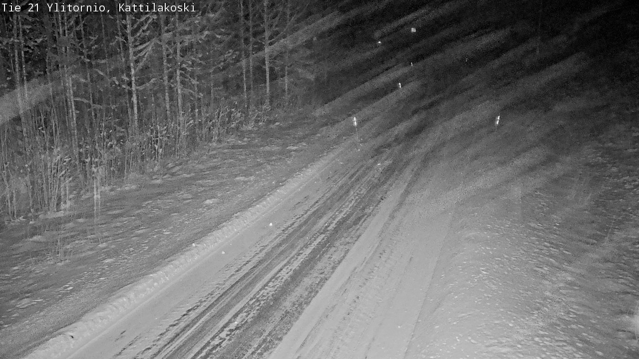 Weather Camera Image Väg 21 Övertorneå, Kattilakoski, Ylitornio, Lappi