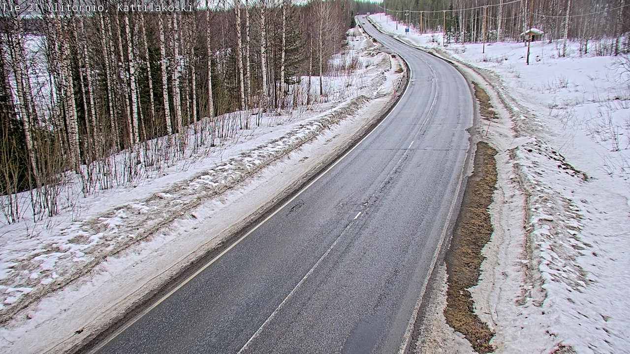 Weather Camera Image Road 21 Ylitornio, Kattilakoski, Ylitornio, Lappi