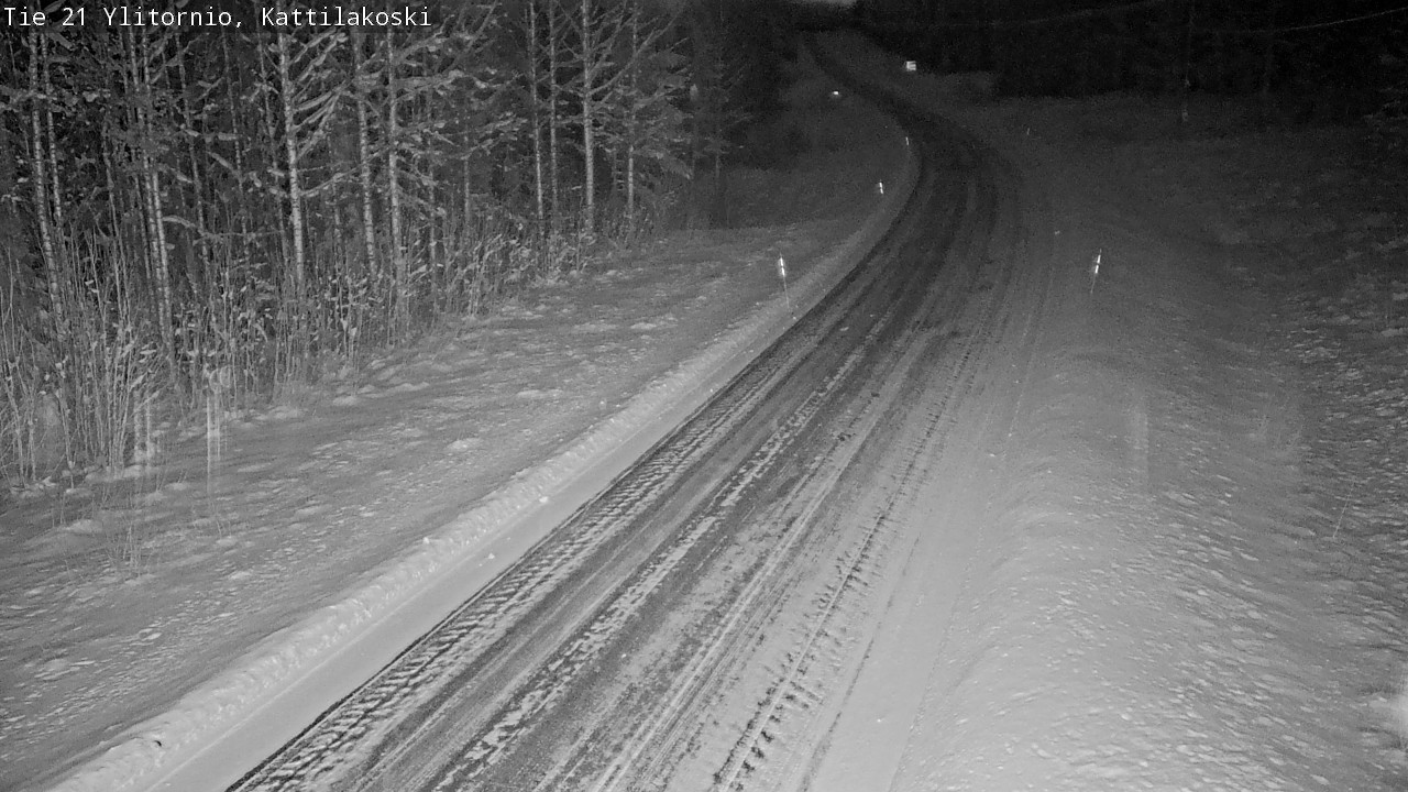 Weather Camera Image Road 21 Ylitornio, Kattilakoski, Ylitornio, Lappi