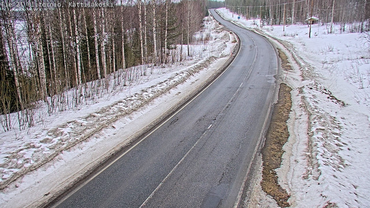 Weather Camera Image Road 21 Ylitornio, Kattilakoski, Ylitornio, Lappi