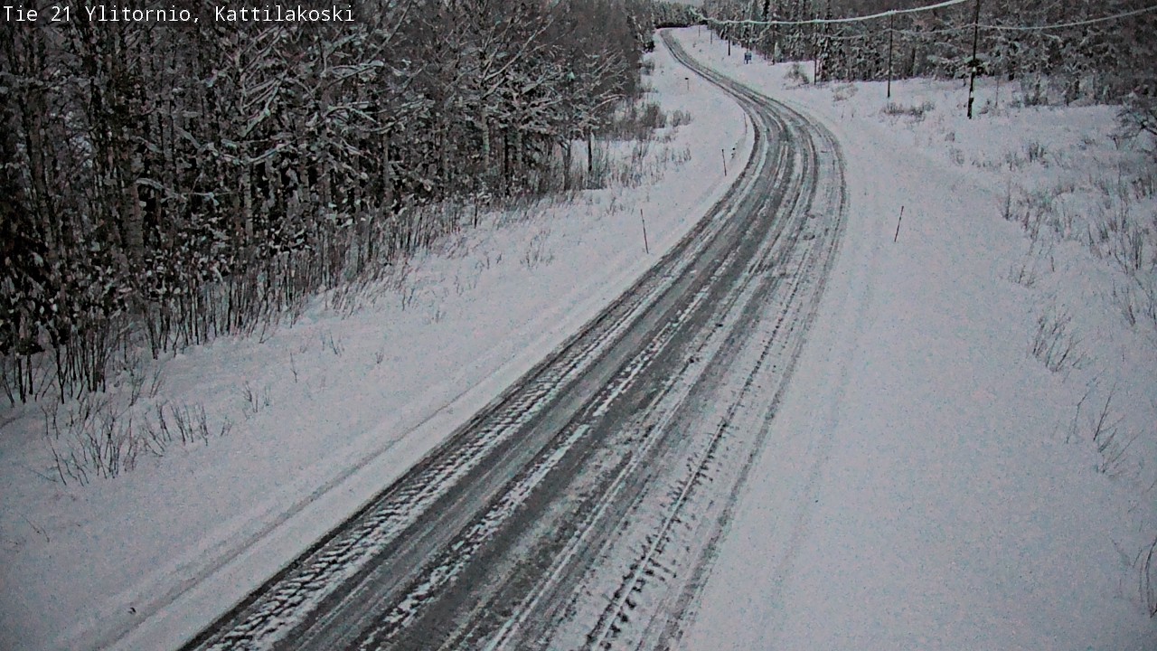 Weather Camera Image Road 21 Ylitornio, Kattilakoski, Ylitornio, Lappi