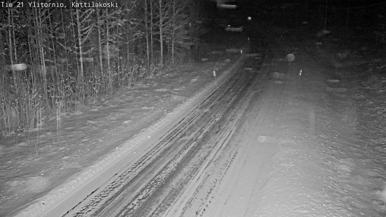 Weather Camera Image Väg 21 Övertorneå, Kattilakoski, Ylitornio, Lappi