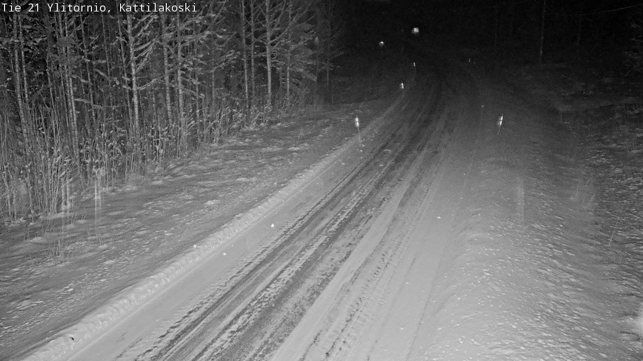 Weather Camera Image Väg 21 Övertorneå, Kattilakoski, Ylitornio, Lappi