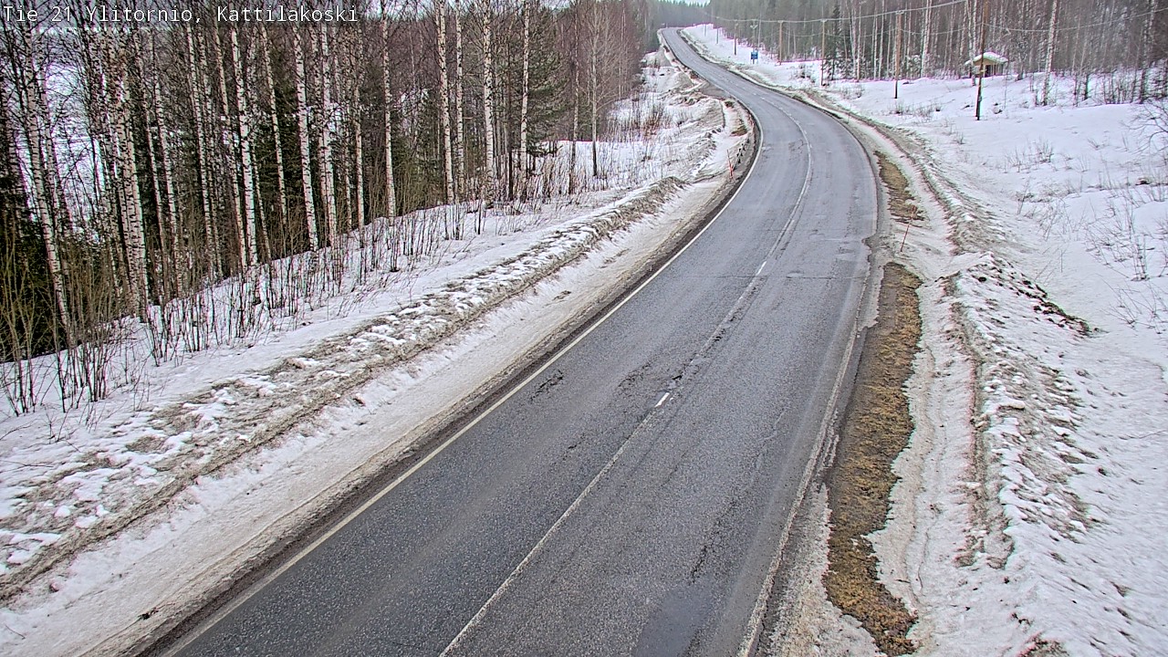 Weather Camera Image Road 21 Ylitornio, Kattilakoski, Ylitornio, Lappi