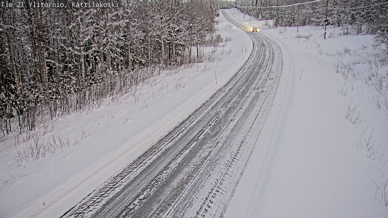 Weather Camera Image Väg 21 Övertorneå, Kattilakoski, Ylitornio, Lappi