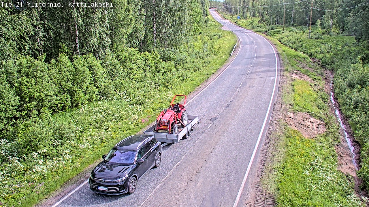 Weather Camera Image Väg 21 Övertorneå, Kattilakoski, Ylitornio, Lappi
