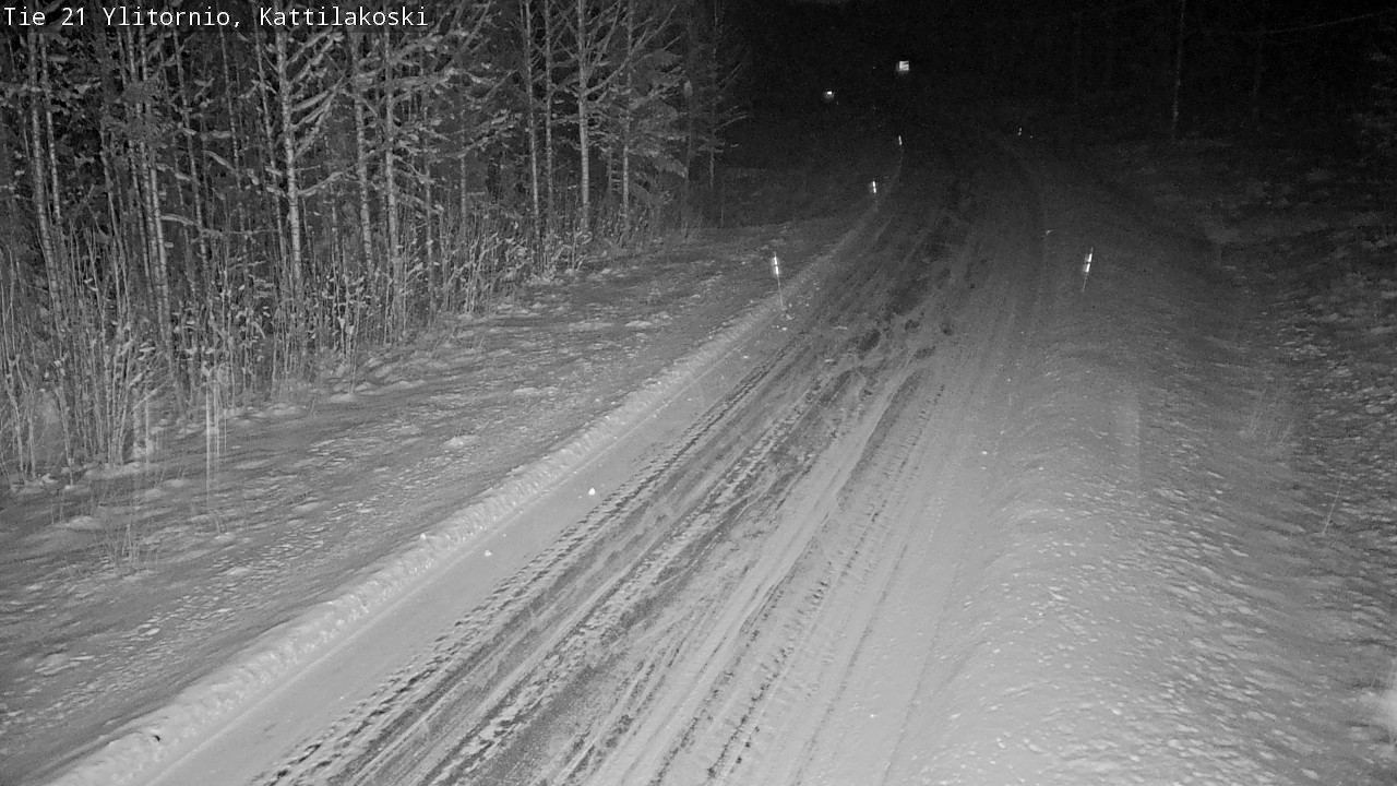 Weather Camera Image Väg 21 Övertorneå, Kattilakoski, Ylitornio, Lappi