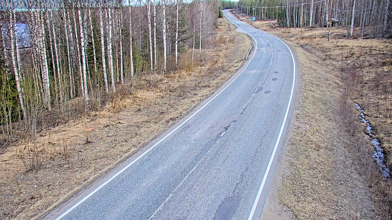 Weather Camera Image Road 21 Ylitornio, Kattilakoski, Ylitornio, Lappi