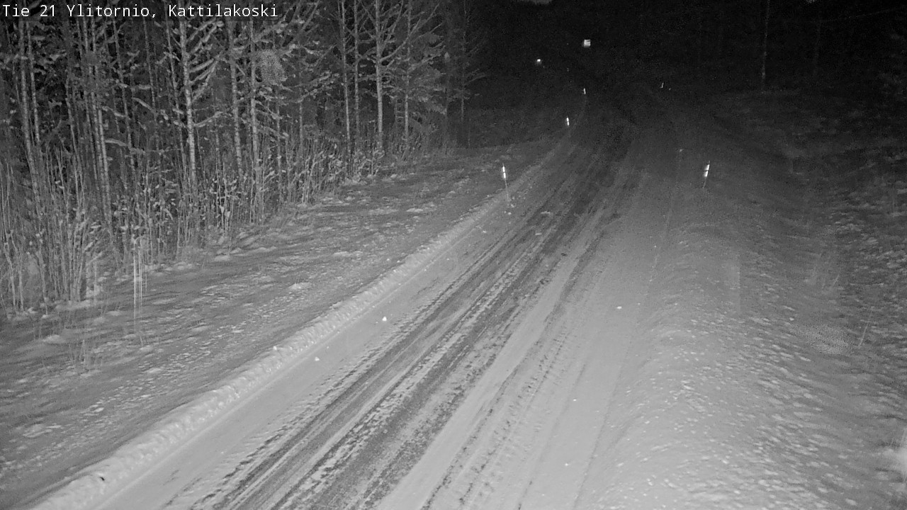 Weather Camera Image Väg 21 Övertorneå, Kattilakoski, Ylitornio, Lappi