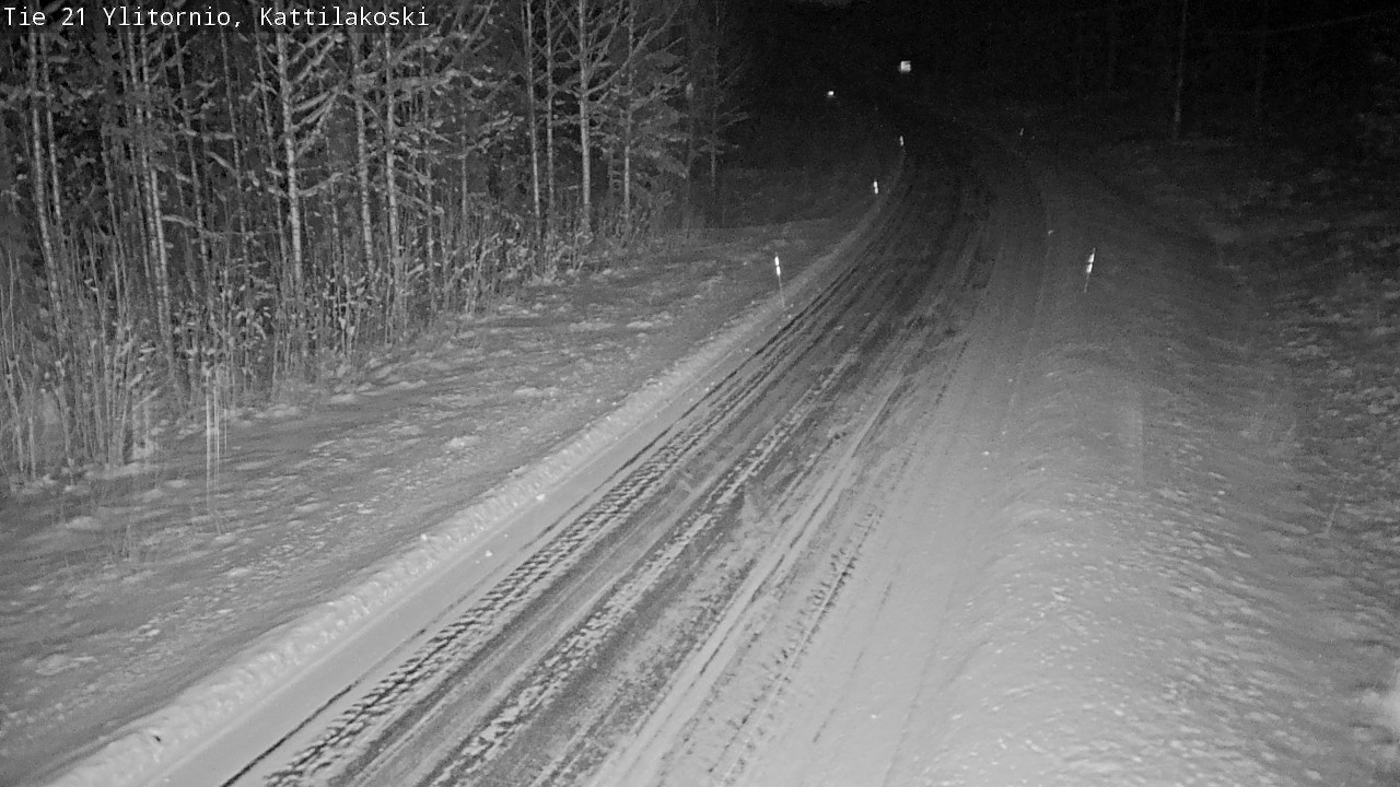 Weather Camera Image Väg 21 Övertorneå, Kattilakoski, Ylitornio, Lappi