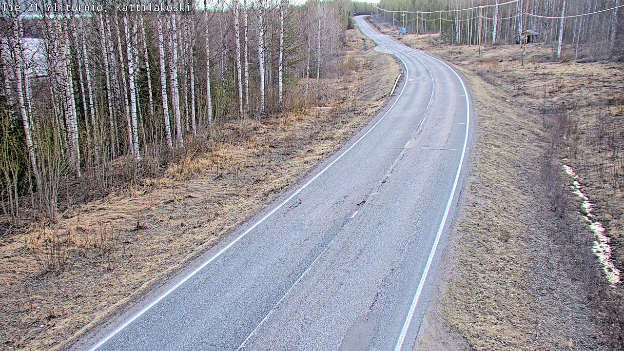 Weather Camera Image Road 21 Ylitornio, Kattilakoski, Ylitornio, Lappi