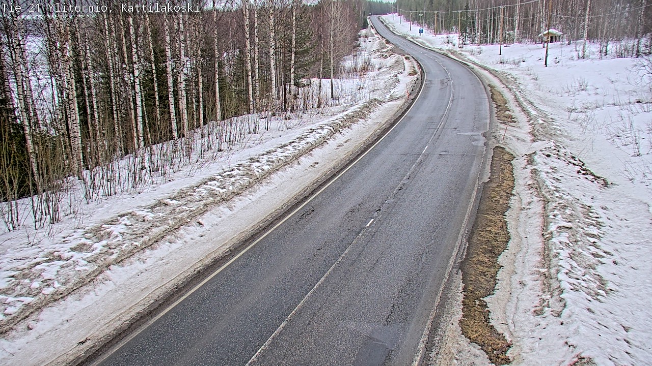 Weather Camera Image Road 21 Ylitornio, Kattilakoski, Ylitornio, Lappi