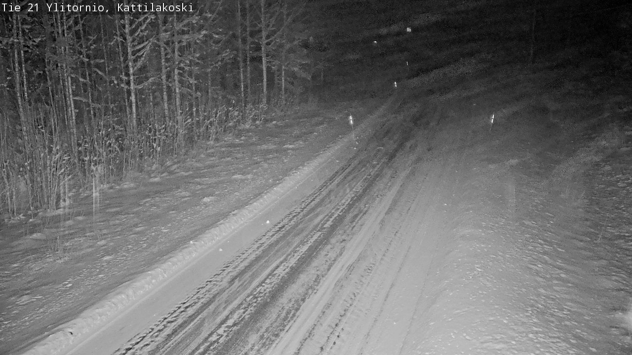 Weather Camera Image Väg 21 Övertorneå, Kattilakoski, Ylitornio, Lappi