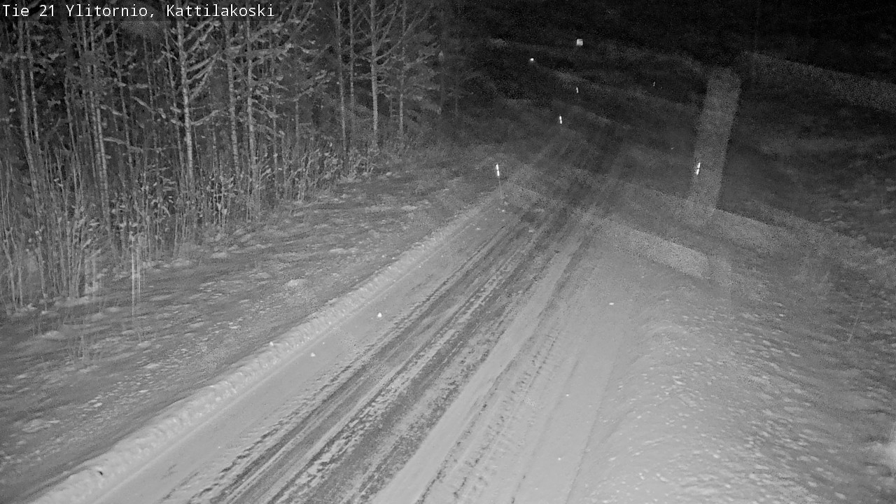 Weather Camera Image Väg 21 Övertorneå, Kattilakoski, Ylitornio, Lappi
