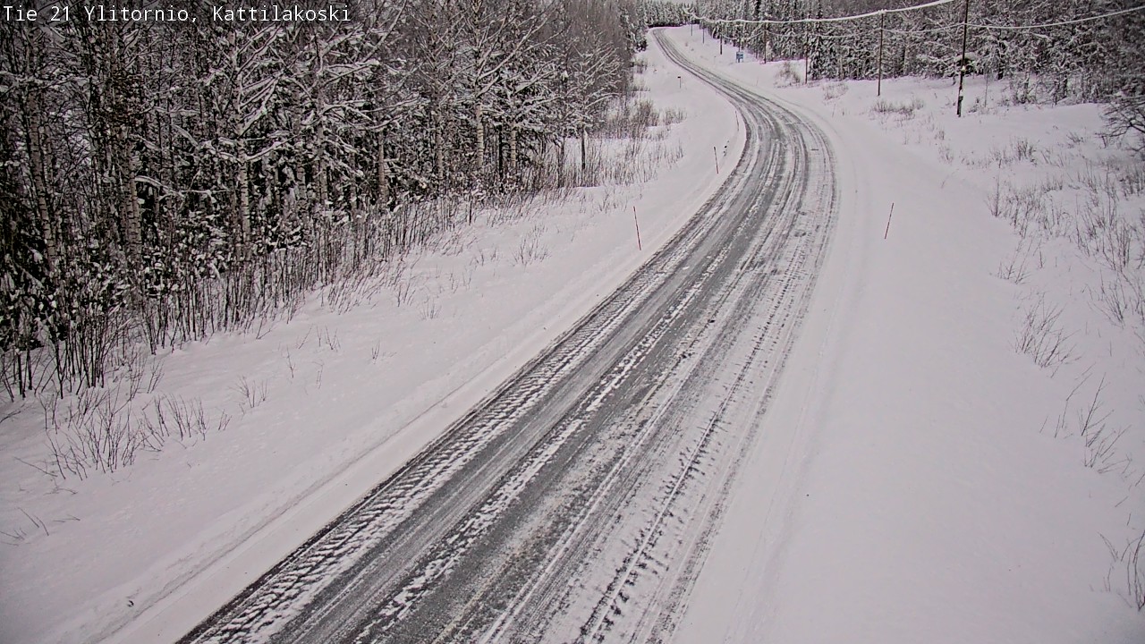 Weather Camera Image Väg 21 Övertorneå, Kattilakoski, Ylitornio, Lappi