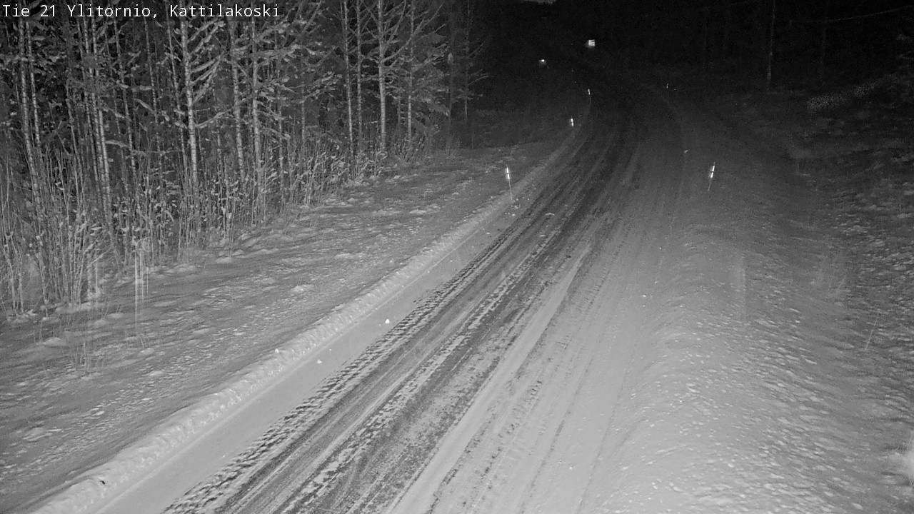 Weather Camera Image Väg 21 Övertorneå, Kattilakoski, Ylitornio, Lappi