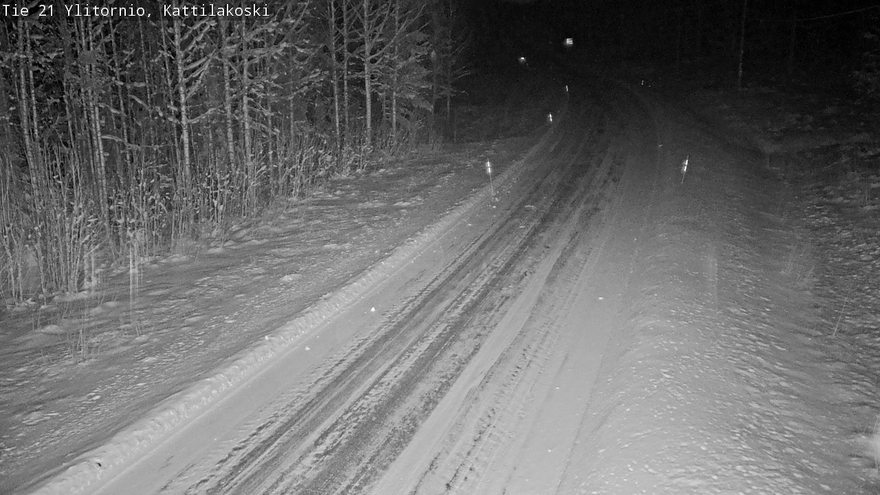 Weather Camera Image Väg 21 Övertorneå, Kattilakoski, Ylitornio, Lappi