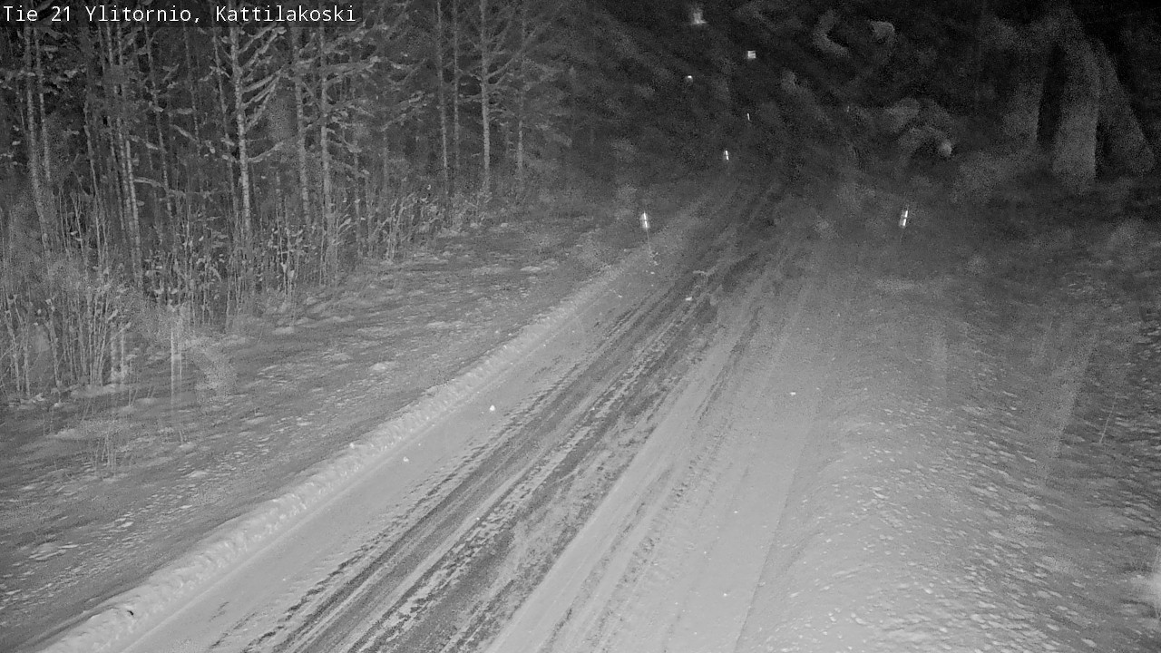 Weather Camera Image Väg 21 Övertorneå, Kattilakoski, Ylitornio, Lappi