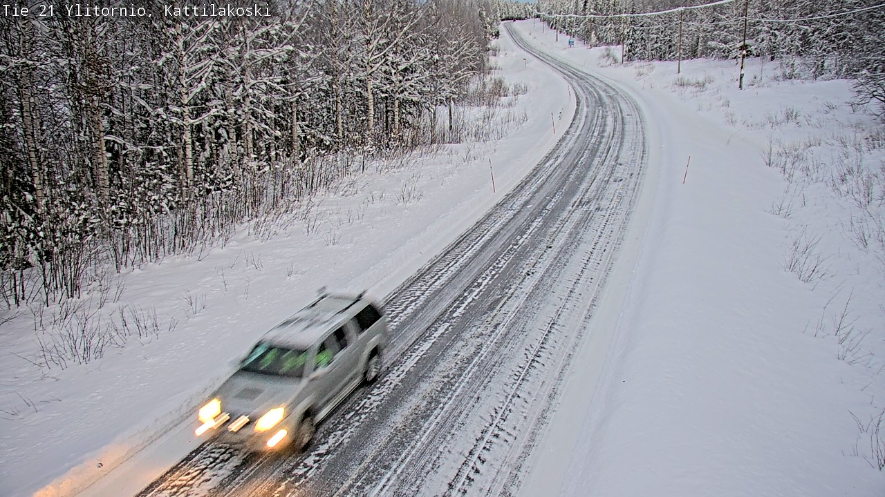 Weather Camera Image Väg 21 Övertorneå, Kattilakoski, Ylitornio, Lappi