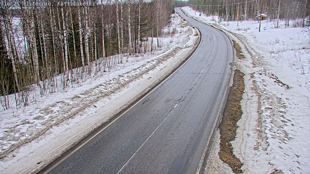 Weather Camera Image Road 21 Ylitornio, Kattilakoski, Ylitornio, Lappi