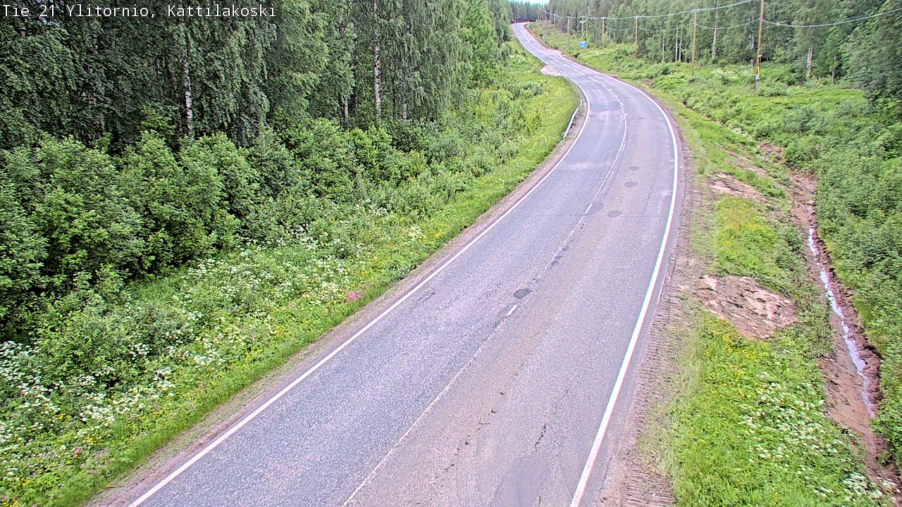 Weather Camera Image Road 21 Ylitornio, Kattilakoski, Ylitornio, Lappi