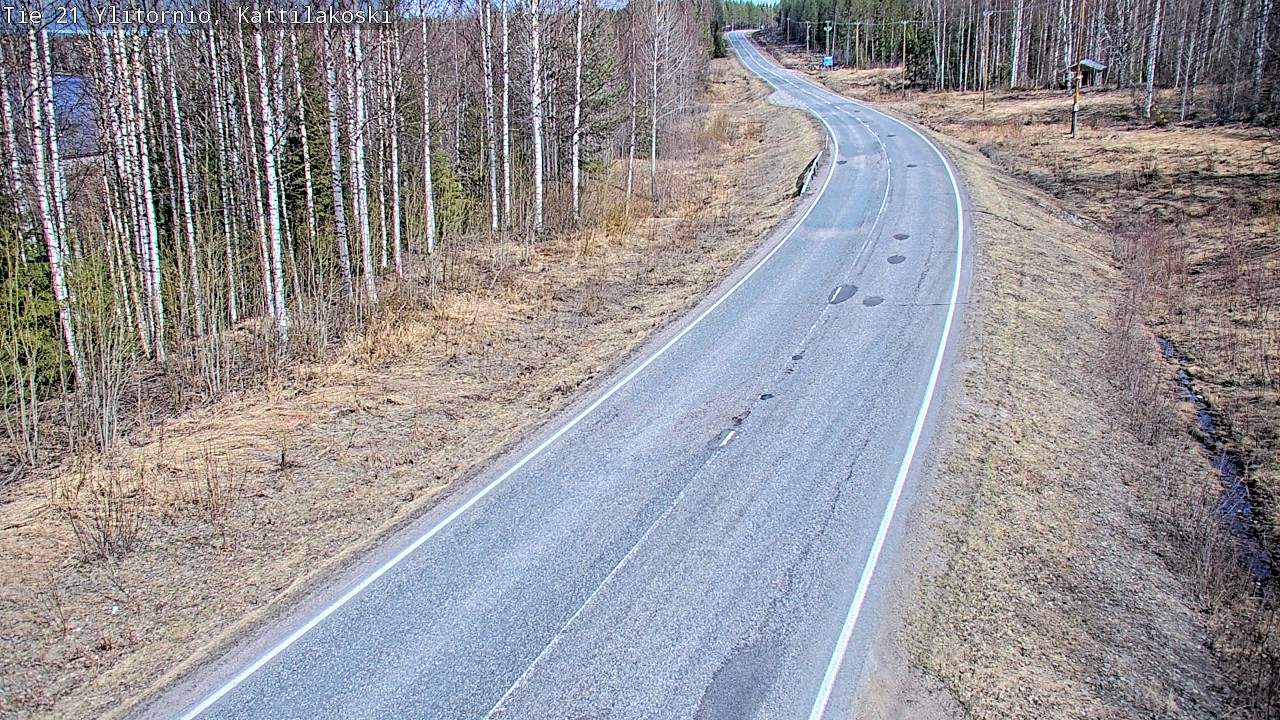 Weather Camera Image Road 21 Ylitornio, Kattilakoski, Ylitornio, Lappi