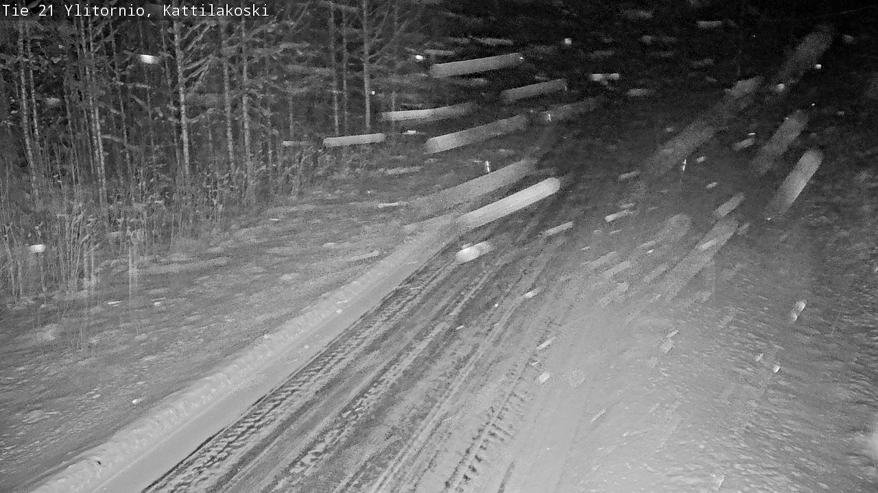 Weather Camera Image Väg 21 Övertorneå, Kattilakoski, Ylitornio, Lappi