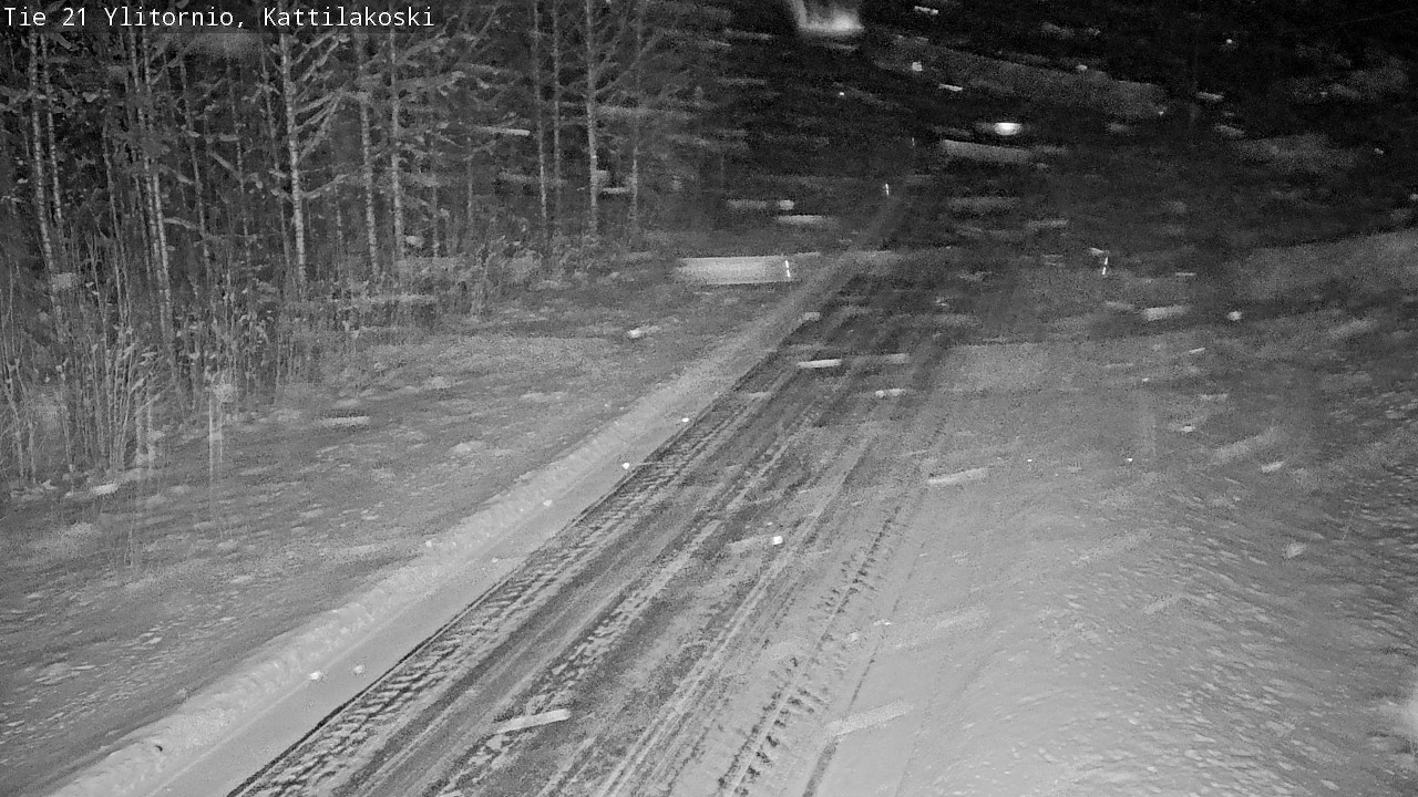 Weather Camera Image Väg 21 Övertorneå, Kattilakoski, Ylitornio, Lappi
