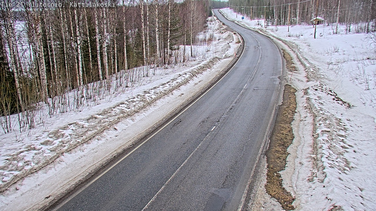 Weather Camera Image Road 21 Ylitornio, Kattilakoski, Ylitornio, Lappi