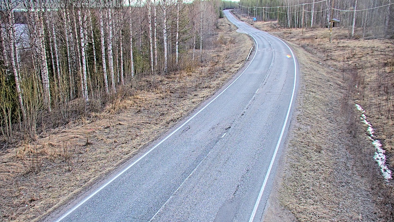 Weather Camera Image Road 21 Ylitornio, Kattilakoski, Ylitornio, Lappi