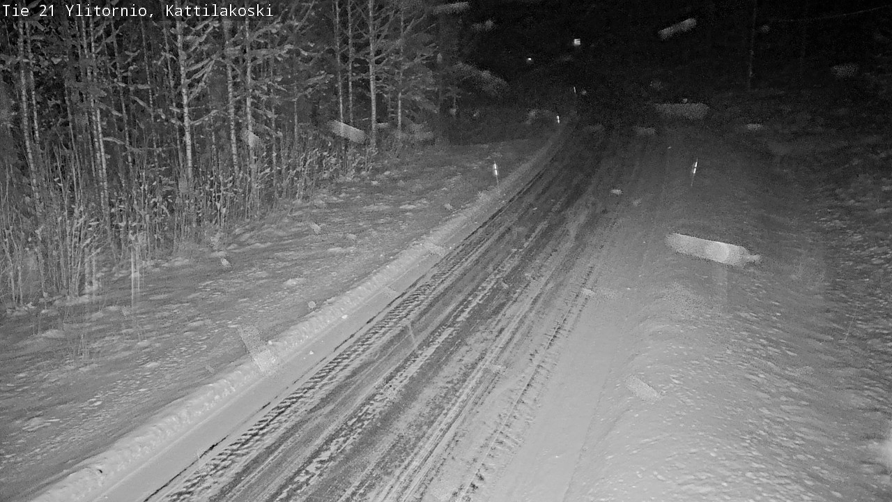 Weather Camera Image Väg 21 Övertorneå, Kattilakoski, Ylitornio, Lappi