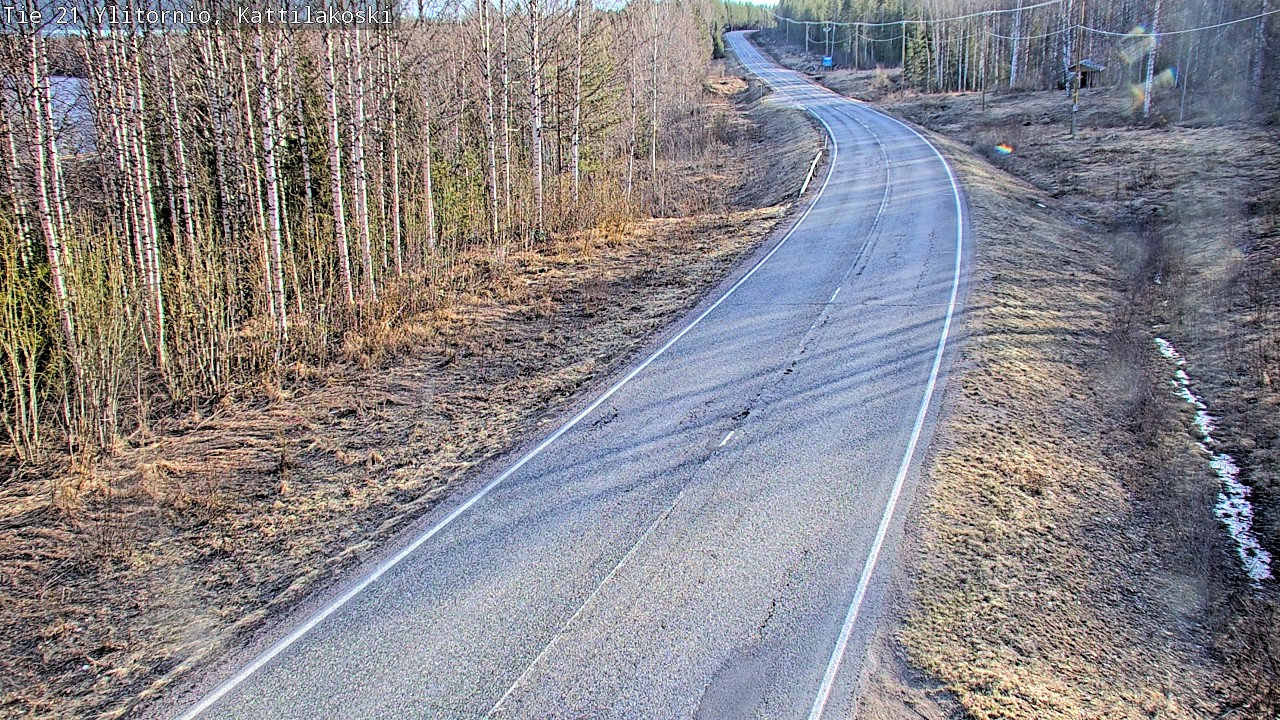 Weather Camera Image Road 21 Ylitornio, Kattilakoski, Ylitornio, Lappi