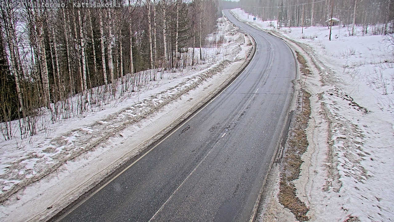 Weather Camera Image Road 21 Ylitornio, Kattilakoski, Ylitornio, Lappi