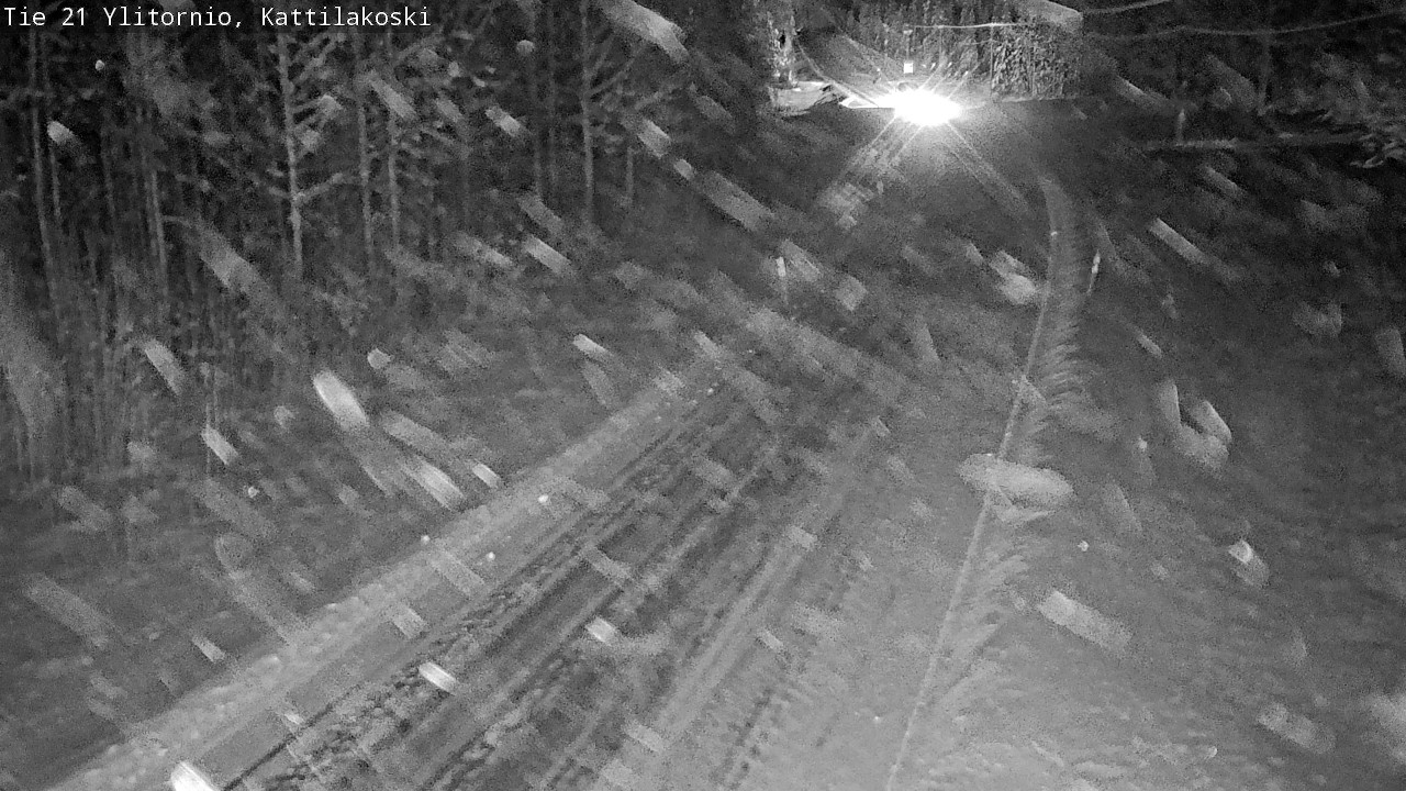 Weather Camera Image Väg 21 Övertorneå, Kattilakoski, Ylitornio, Lappi