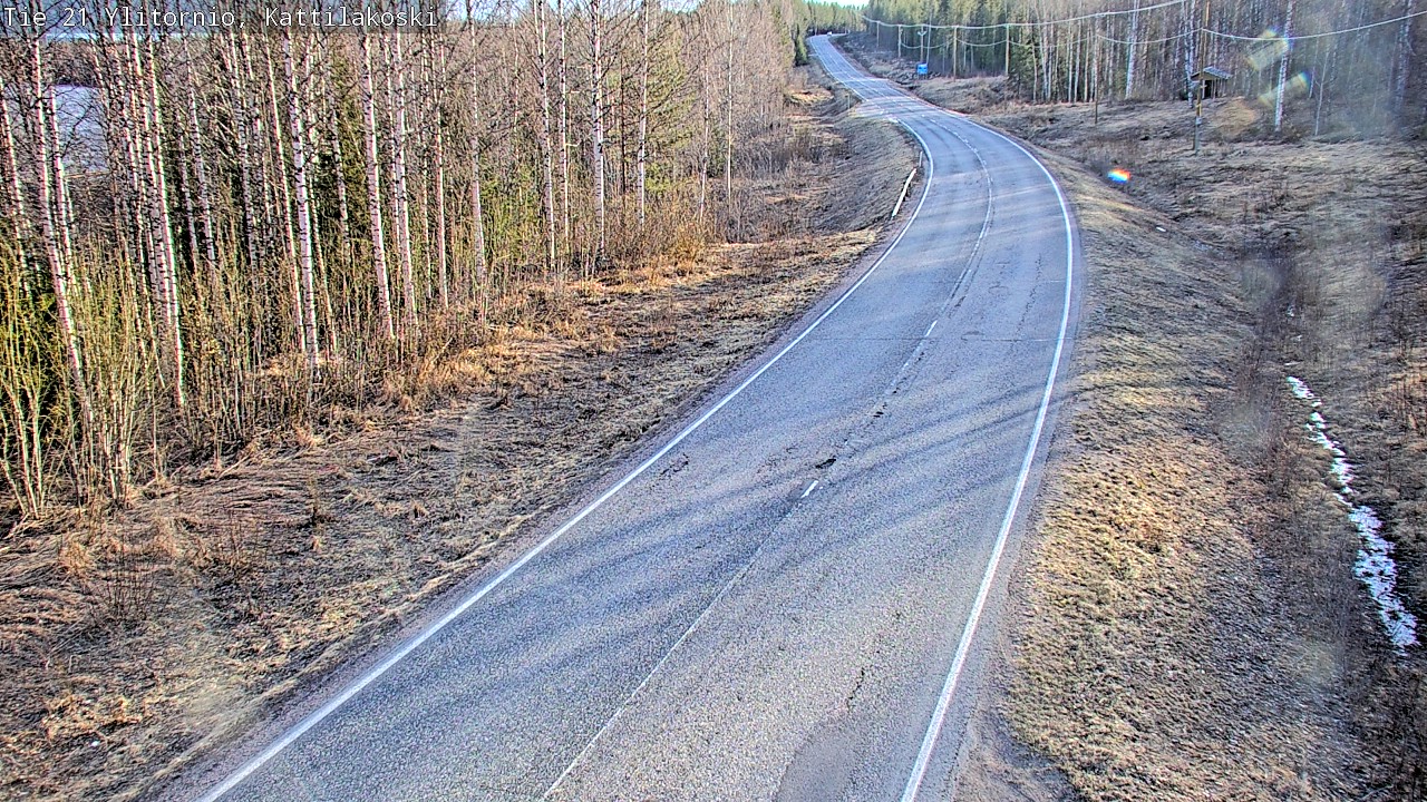 Weather Camera Image Road 21 Ylitornio, Kattilakoski, Ylitornio, Lappi